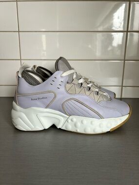 Acne Studios Manhattan Lilac and White Chunky Lace-Up Sneakers Size 40 (US8,5)
